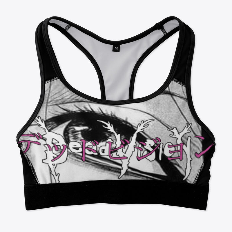 "Pink Tails" Sports Bra