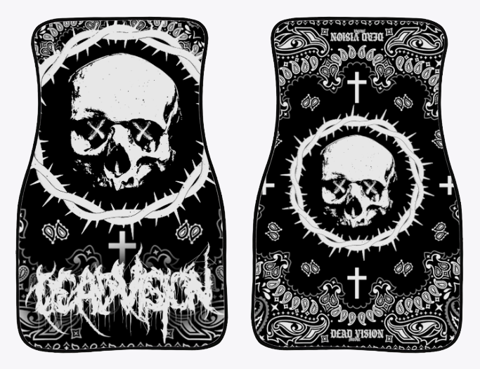 Bandana Print Car Floor Mats - Set of 2